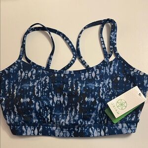 GAIAM Navy Tie-Dye Sports Bra